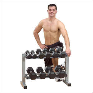 Body Solid PowerLine Dumbbell Dumbell Storage 2 Tier Rack PDR282