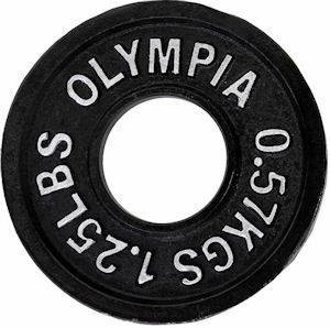 Ader Olympic Iron Metal FreeWeight Lifting Plate Plates 1.25#