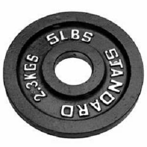 Troy USA Olympic Iron Metal Free Weight Lifting Plate Plates  5#