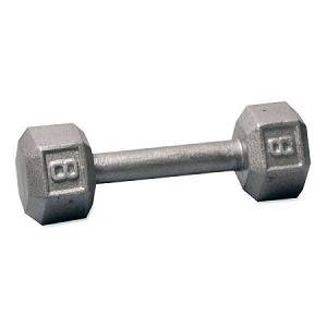 Ader Free Weight Hex Hexagon Cast Iron Dumbell Dumbbell  8#