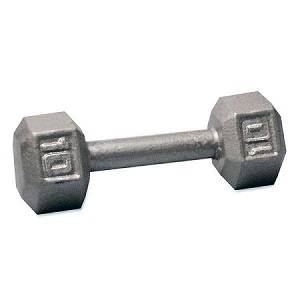 Ader Free Weight Hex Hexagon Cast Iron Dumbell Dumbbell 10#