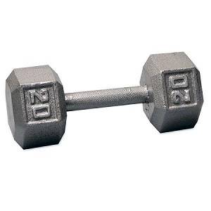 Ader Free Weight Hex Hexagon Cast Iron Dumbell Dumbbell 20#
