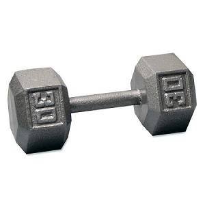 Ader Free Weight Hex Hexagon Cast Iron Dumbell Dumbbell 30#