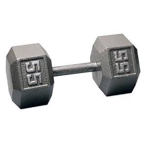 Ader Free Weight Hex Hexagon Cast Iron Dumbell Dumbbell 55#