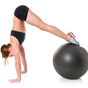 Exercise Ball Stability Stay Inflatable Fitness Core Workout 55c