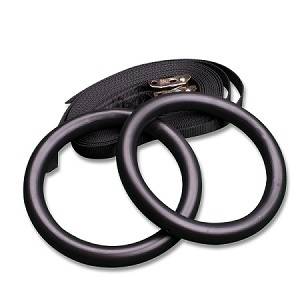 Body Solid Commercial Gymnastics Gym Rings with Straps BSTRINGS