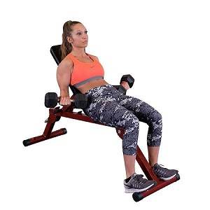 Body Solid Best Fitness Flat Incline Dec Dumbbell Bench BFFID10