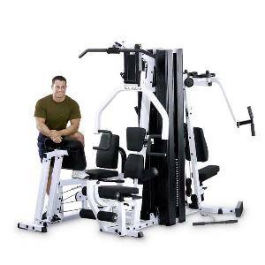 Body Solid Commercial Multi Station 2 Stack Home Gym EXM3000LPS
