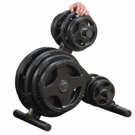Body Solid Storage Rack Free Weight Gym Olympic Plate Tree OWT24 Body Solid Storage Rack Free Weight Gym Olympic Plate Tree OWT24