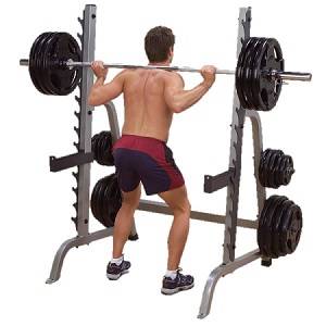 Body Solid Free Weight Power Squat Multi Press Half Rack GPR370