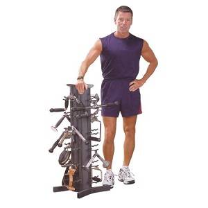 Body Solid Vertical Accessory Storage Bar Rack Stand VDRA30