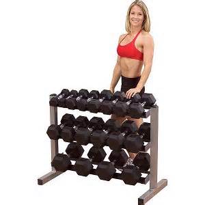 Body Solid Free Weight Dumbbell Dumbell Storage Rack Tier GDR363