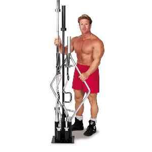 Body Builders Complete Olympic Bar Set with Vertical Storage