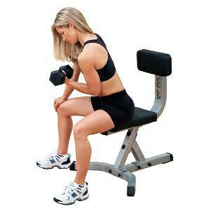Body Solid Free Weight Gym Dumbbell Workout Utility Stool GST20