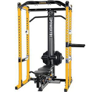 PowerTec Power Squat Rack Cage Lat Tower Utility Bench Gym Syste PowerTec Power Squat Rack Cage Lat Tower Utility Bench Gym Syste