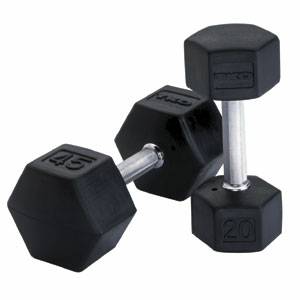 TKO Tri-Grip Hex Dumbbell Set 65 Lbs Rubber Coated Dumbells TKO Tri-Grip Hex Dumbbell Set 65 Lbs Rubber Coated Dumbells