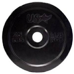 USA Barbell Olympic Rubber Bumper Weight Plate Plates 25# GBO025