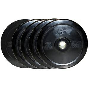 USA Barbell Olympic Rubber Bumper Free Weight Plate Set Sets 260