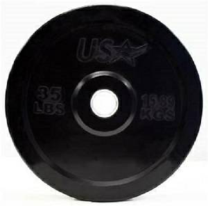 USA Barbell Olympic Rubber Bumper Weight Plate Plates 35# GBO035