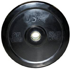 USA Barbell Olympic Rubber Bumper Weight Plate Plates 45# GBO045