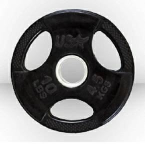 USA Troy Olympic Free Weight Plate Rubber Coated Grip Plates 10#