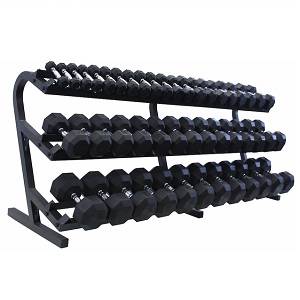 VTX by Troy Deluxe 3 Tier Horizontal Dumbbell Rack Storage TDR-3