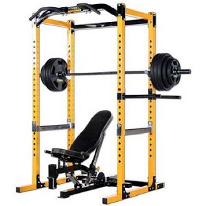 PowerTec Tec Power Squat Rack Safety Cage Utility Bench PR16UB16 PowerTec Tec Power Squat Rack Safety Cage Utility Bench PR16UB16