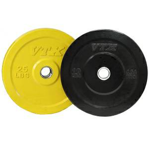VTX Honey Bee Olympic Rubber Bumper Free Weight Plate Set 70 lb.