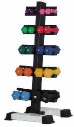 Ader Dumbbell Rack Vertical Storage Holds 20 Dumbells DR-10PW