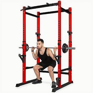 Power Rack Squat Full Safety Cage Adjustable Free Weight Gym