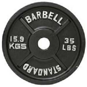 Troy USA Olympic Iron Metal Free Weight Lifting Plate Plates 35#
