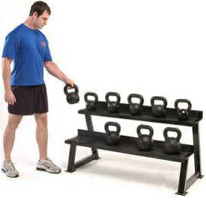 Kettlebell Kettle Bell Kettlebells Storage Rack 2 Tier 40 48 56"