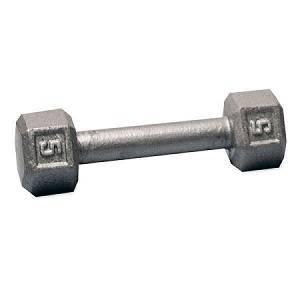 Ader Free Weight Hex Hexagon Cast Iron Dumbell Dumbbell  5#