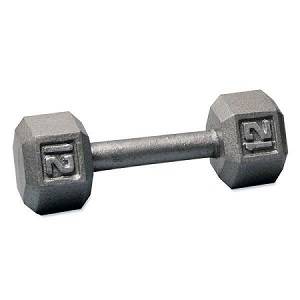 Ader Free Weight Hex Hexagon Cast Iron Dumbell Dumbbell 12#