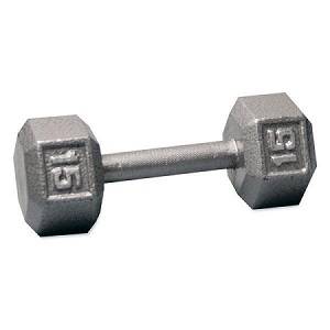 Ader Free Weight Hex Hexagon Cast Iron Dumbell Dumbbell 15#