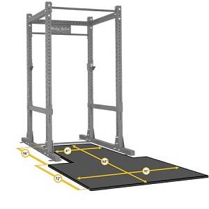 Body Solid Platform Mat for SPR1000 Power Rack SPRPLATFORM