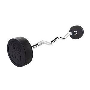 Body Solid Bar Bars EZ Curl Fixed Barbell Barbells 60#  SBZ60