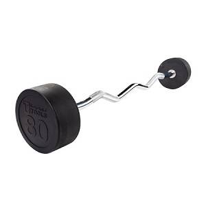 Body Solid Bar Bars EZ Curl Fixed Barbell Barbells 80#  SBZ80