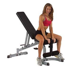 Body Solid Flat Incline Decline FID Dumbell Utility Bench GFID31