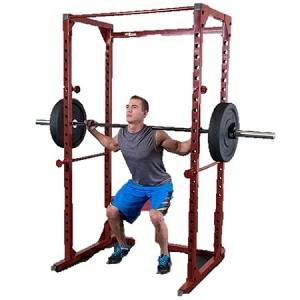 Body Solid Best Fitness Power Squat Rack Safety Cage Gym BFPR100