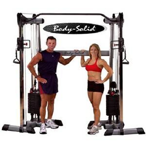 BodySolid Functional Trainer Dual Column Cable Crossover GDCC200