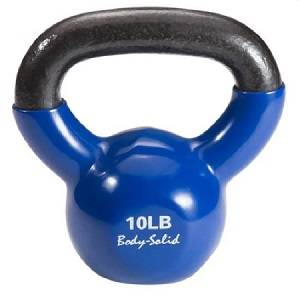 Body Solid Kettlebell Kettle Bell Vinyl Dipped Weights 10# KBV10