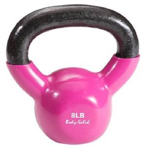 Body Solid Kettlebell Kettle Bell Vinyl Dipped Weights 8# KBV8