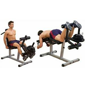 Body Solid Adjustable Seated Leg Extension Prone Curl GLCE-365