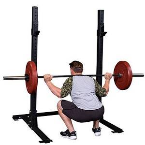 Body Solid Commercial Pro Adjustable Width Squat Rack SPR250