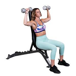 Body Solid PowerLine Flat Incline Decline Dumbbell Bench PFI150