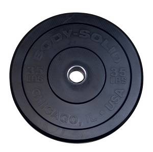 Body Solid Olympic Rubber Bumper Weight Plate Plates 35lb OBPX35