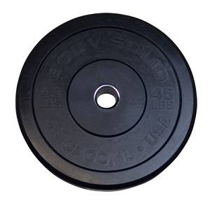 Body Solid Olympic Rubber Bumper Weight Plate Plates 45lb OBPX45