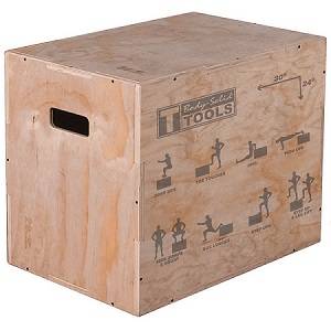 Body Solid Plyo Jump Box 3-in-1 Wooden 20x24x30 inch BSTWPBOX12