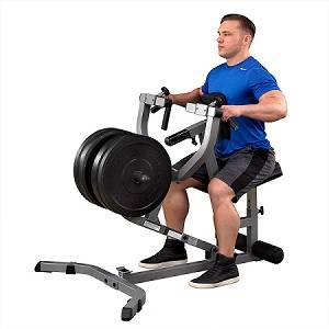 Body Solid Free Weight Seated Row Rowing Mid Back Machine GSRM40